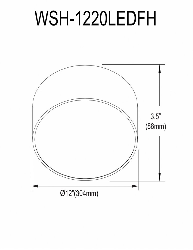 WSH-1220LEDFH-MB