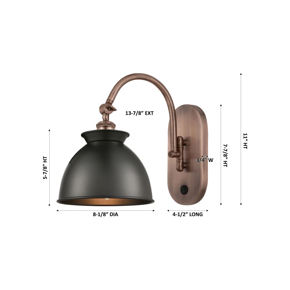 518-1W-AC-M14-BK-LED