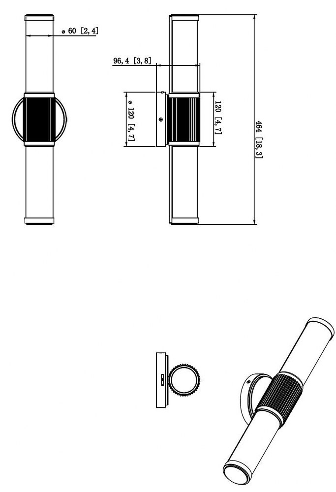 1021-18W-MB-LED